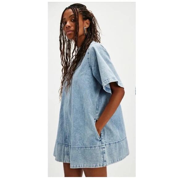Free People Dresses & Skirts - Free People Harlow Denim Minidress Size Small